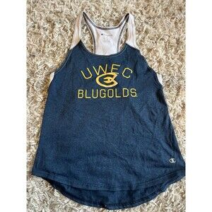 UWEC Blugolds Champion Racerback Tank Top, UW-Eau Claire Wisconsin, Womens Sz Sm